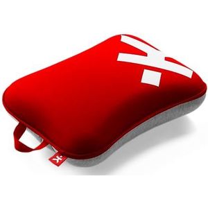 SKROSS - Reiskussen - Ultra comfortabel reiskussen in 100% traagschuim PU - wasbare voering - Luchtgebruik Treinmachine - Rode kleur
