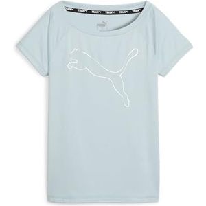 PUMA Train Favorite Cat Tee Pullover voor dames, turquoise surf, XS