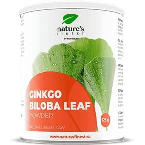 Nature's Finest Ginkgo Biloba Powder | 100% puur natuurlijk bladpoeder | Verbetert de cognitieve functie, stress en angstverlichting | Kwaliteit van derden getest (1)