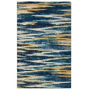 AmazonUkkitchen RugSmith Slash ""Ikat"" Modern Boheems gebied tapijt, Nylon, 259.08 x 167.64 x 85 cm Blauw