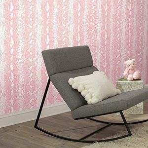 RoomMates RMK10692WP Roze en Parelmoer Snake Skin Peel en Stick Wallpaper