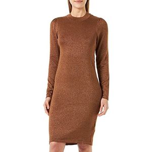 ICHI Dames IHMOPAZ DR2 Jurk, 181031/Toffee, XS