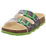 superfit Voetbedpantoffel, kinderclogs, Blauw, meerkleurig 8150, 24 EU