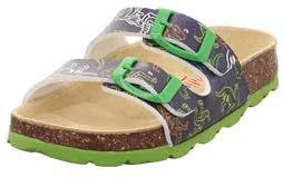 superfit Voetbedpantoffel, kinderclogs, Blauw, meerkleurig 8150, 24 EU