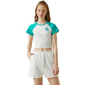 Koton T-shirt voor dames, Off White (001), M