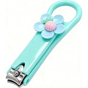 Blue Pineapple Nagelknipper voor kinderen, roestvrij staal, gebogen bladdesign, scherp, zonder het pantser te beschadigen
