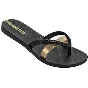 Ipanema Kirei Fem Teenslippers voor dames, 8417 Zwart Goud, 37 EU