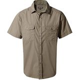 Craghoppers Heren Kiwi shirt met korte mouwen wandelen - bruin - 3XL