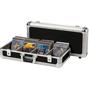 Reloop 100 CD Case - professionele CD-case, uiterst robuuste constructie, 4-voudige onderverdeling, 2 afsluitbare snapsloten, zwart