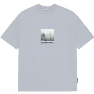 JACK & JONES Heren Jcocalma Photo Tee Ss Crew Neck FST, grijs (gray dawn), XL