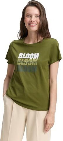 TOM TAILOR T-shirt voor dames, 38802 - Deep Ivy Green, XL