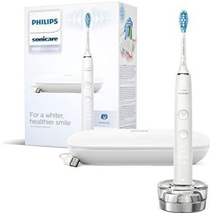 Philips Sonicare DiamondClean Series 9000 Elektrische tandenborstel, geluidsborstel, reinigt tanden en tandvlees, 1 x C3 Premium tandenborstelkop (model HX9911/63), wit