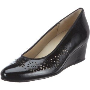 Hassia Dames Rimini, brede G-pumps, zwart zwart 0100, 39 EU Breed