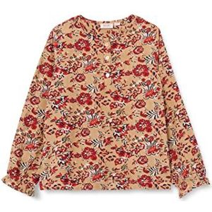Noa Noa miniature Girl's Mini Girl CallieNNM Shirt, Print Brown/Red, 140/10Y
