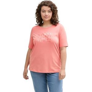 TOM TAILOR - 14980 - T-shirt - Rosewood Pink - Dames Plus Size