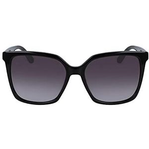 Karl Lagerfeld Unisex Kl6014s zonnebril, 001 zwart, eenheidsmaat, 001, zwart., One Size