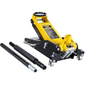 VEVOR - Rolkrik - Hydraulische Vloerkrik - 2 Ton - Hefhoogte 80-370 mm - Laag Profiel