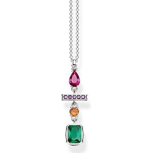 Thomas Sabo Dames Zilveren Ketting, Groen, KE1892-342-7-L45v