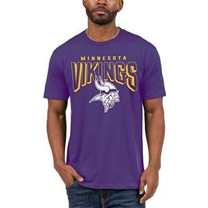 Junk Food Unisex Adult Nfl Bold Logo T-Shirt, Purple, Medium US