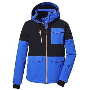 killtec Jongens Ski-jas/functioneel jack met capuchon en sneeuwvanger KSW 149 BYS SKI JCKT, blue 164, 41185-000
