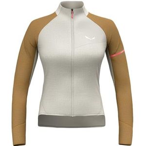 Salewa - Vento Am Hyb Jacket - Oatmeal - Hybride Merino-Windjack - Dames
