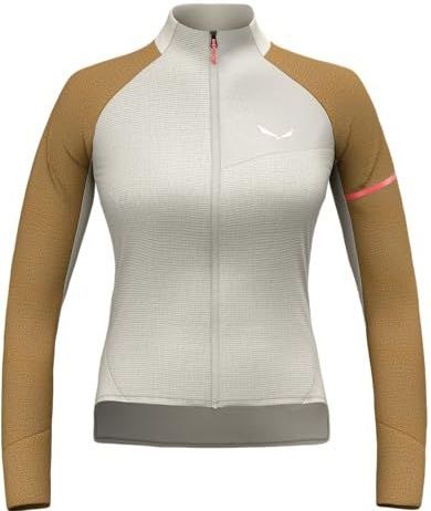 Salewa - Vento Am Hyb Jacket - Oatmeal - Hybride Merino-Windjack - Dames