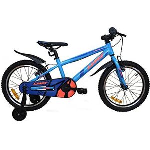 Umit AL18 kinderfiets, blauw-oranje, 45,7 cm