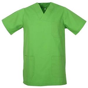 MISEMIYA - UNISEX CASACA MEDISCHE VERPLEEGKUNDE UNIFORM REINIGINGSWERK ESTHETISCH TANDARTS VETERINAIR SANITAIR GASTVRIJ - Ref.817 - S, Verde Manzana