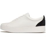 Fitflop - Rally Crystal-BACKTAB - Leren Sneakers - Zwart