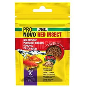 JBL PRONOVO RED INSECT STICK, voer voor goudvissen van 3-10 cm, visvoer-sticks, maat S, 20 ml