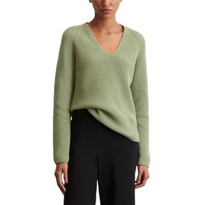 Gebreide Trui - Effen - Knitwear - V-hals - Lange Mouwen