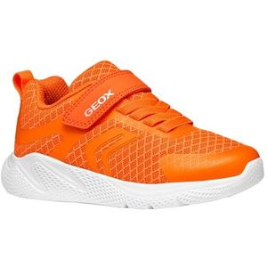 Geox J Sprintye Boy A, gymschoenen voor kinderen en jongeren, Oranje, 31 EU