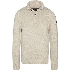 Schott NYC Pullover/sweater voor heren, Beige (Naturel), L