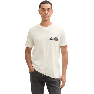 TOM TAILOR T-shirt voor heren, 10332 - Off White, XXL