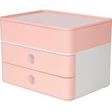 Han 1100-86 SMART-BOX PLUS ALLISON, Ladedoos met 2 laden en gebruiksvoorwerp, Flamingo Rose