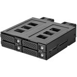 SilverStone Technology SST-FS204B-US - Adapterkooi - Geschikt voor vier U.2 SSD's - 5,25 inch