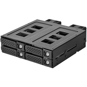 SilverStone Technology SST-FS204B-US - adapterkooi voor afzonderlijke 5,25 inch bays voor vier U.2 (SFF-8639) SSD's
