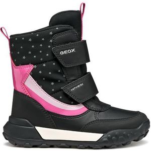 GEOX - Snowboots - Grijs - Rosa - Lichtroze - Zwart