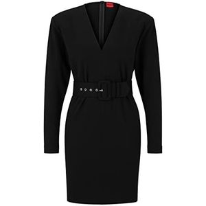 HUGO Dames Kasanne Dress, zwart 1, 32