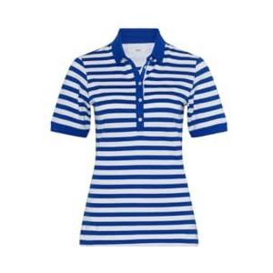 Style Cleo Polo Piqué Striped, Inkt Blauw, 46