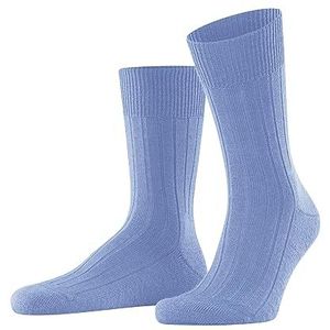 FALKE Heren Sokken Teppich Im Schuh M SO Wol eenkleurig 1 Paar, Blauw (Arcticblue 6367), 43-44
