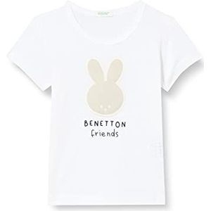 United Colors of Benetton T-shirt voor kinderen., wit 901., 56 cm