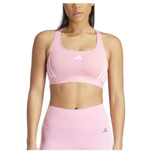 adidas Dames Powerreact Train Medium Support 3Stripes BH Sportbeha, SEG