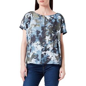GERRY WEBER Edition T-shirt voor dames, Blauw/groene opdruk, 46