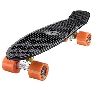 Ridge Skateboard Mini Cruiser, zwart-oranje, 22 inch