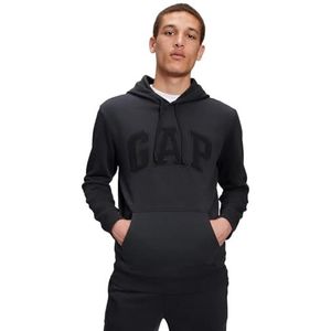Gap Heren Fleece Arch Sweater Moonless Night XXL, Maanloze nacht, XXL