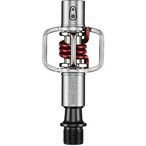 Crank Brothers Eggbeater 1 pedaal, zilver/rood