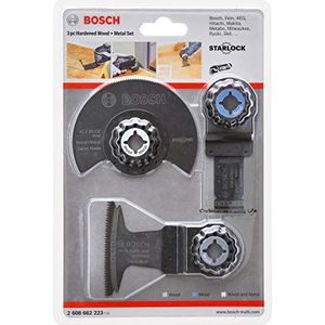 Bosch Professional 3-delige Set Starlock Inval- en Segmentzaagbladen (hout en metaal, accessoire multitool)