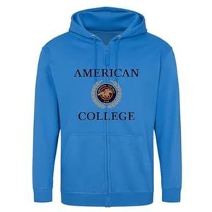 AMERICAN COLLEGE USA Sweatshirt Sweatshirt Print Warme Kleding Uniseks Mannen en Vrouwen Casual Model ACSZW7 Indigo XL, Indigo, XL