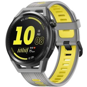 Huawei Watch GT Runner 46 mm smartwatch, dual-band GPS met 5 systemen, nauwkeurige hartslagmeting, wetenschappelijk loopprogramma, AI-looptrainer, grijs, Duitse versie